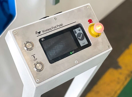 무선 발 페달에 프레스 브레이크의 응용