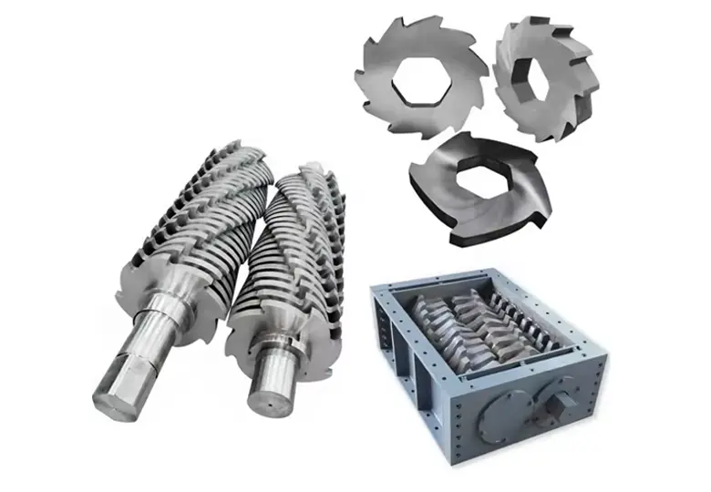 더블 샤프트 슈레더 블레이드