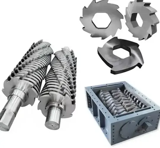 더블 샤프트 슈레더 블레이드